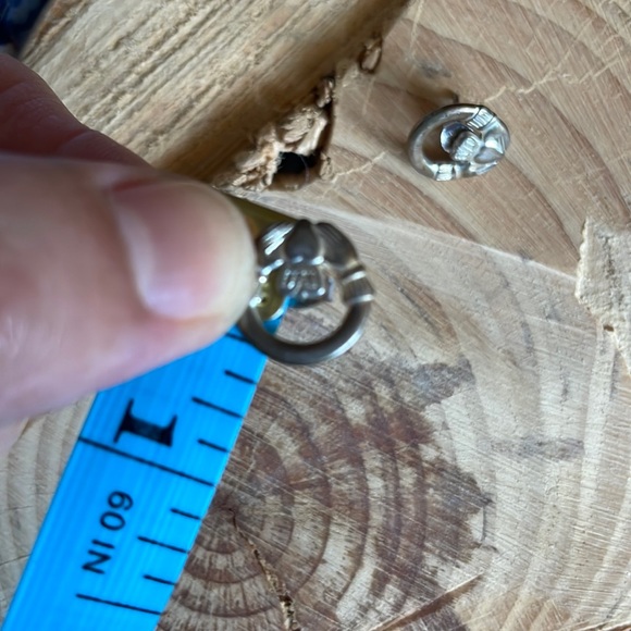 ☀️sold nfs☀️claddagh sterling earrings - Picture 5 of 5